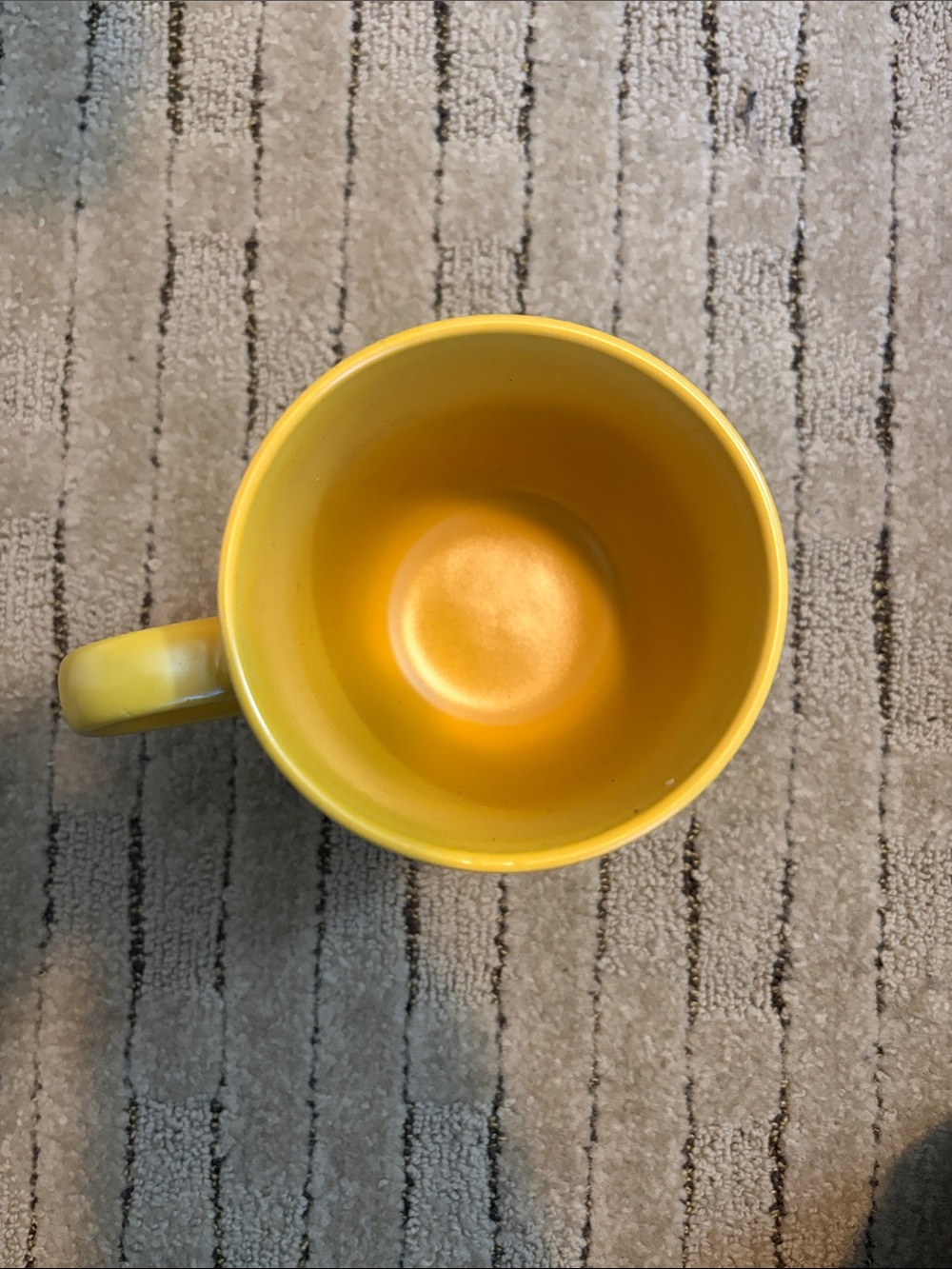 Yellow Ceramic Mug with Playful Egg Pun - Picture 2 of 4